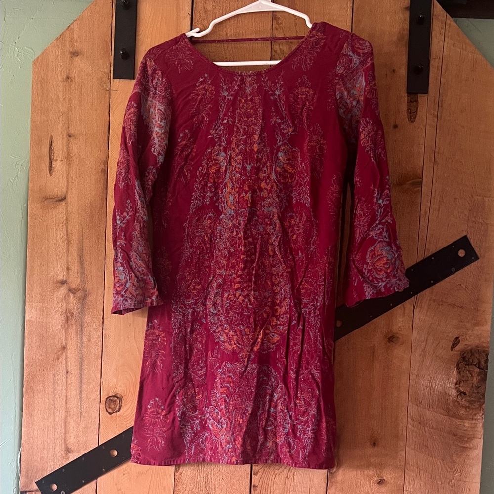 Billabong juniors Red Paisley Dress